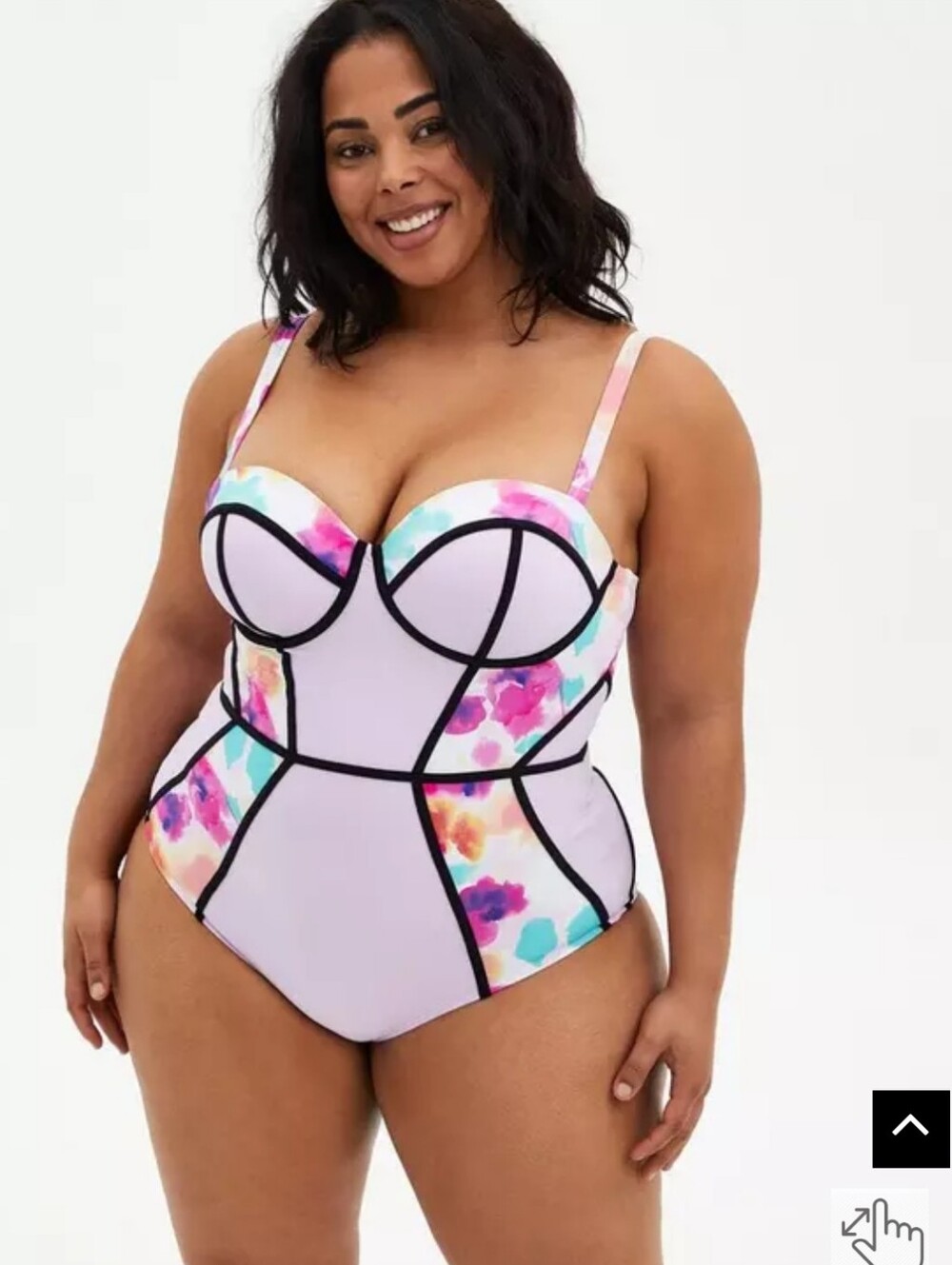 Torrid Slim Fix Underwire One Piece Swimsuit Size 5X /28